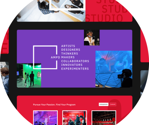 Screenshots of the York AMPD website